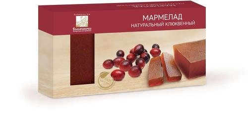 №2 Мармелад пластовый 210г клюквенный в Волжске