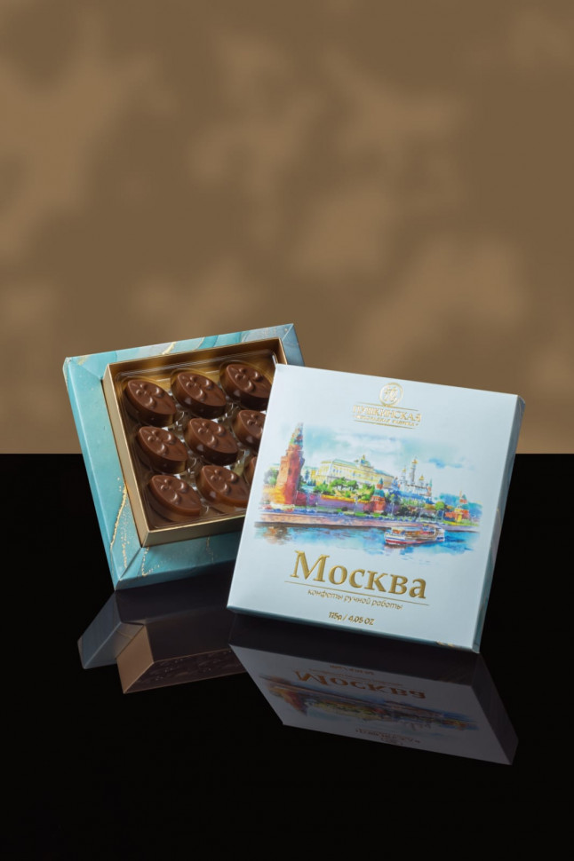  Пушкинская фабрика Конфеты Миндаль (Москва), 115г(голубая коробка) в Волжске